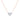 Floating Heart cut Diamond Pendant necklace