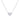 Floating Heart cut Diamond Pendant necklace