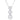 3 Halo Round Cut Diamond Necklace