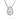 Pear Cut Diamond Halo Necklace