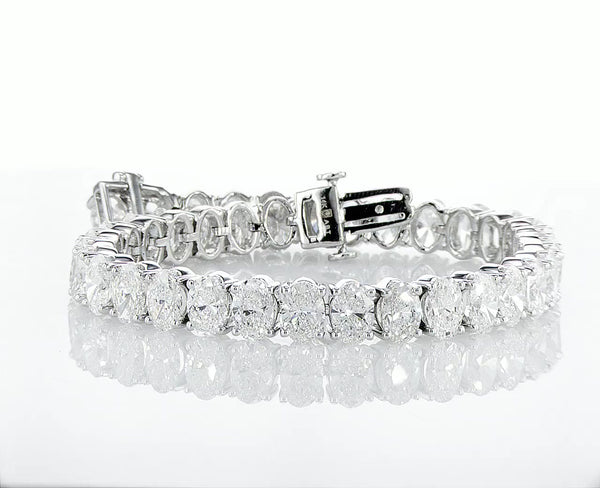 Oval Cut Diamonds Tennis Bracelet