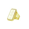 Pure Gold Ingot and Diamond Ring