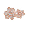 You & Me Flowers Pavé Diamond Ring