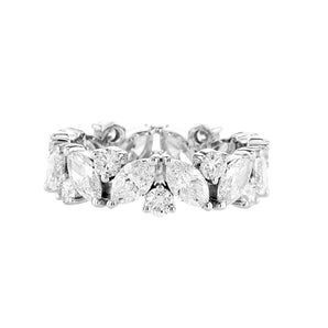 Marquises & Rounds eternity band
