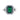 Green emerald with a diamond halo & a pavé band