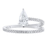 Floating Pear Engagement Ring