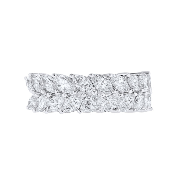 Double Raw marquise bands