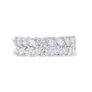 Double Raw marquise bands
