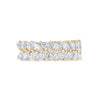 Double Raw marquise bands