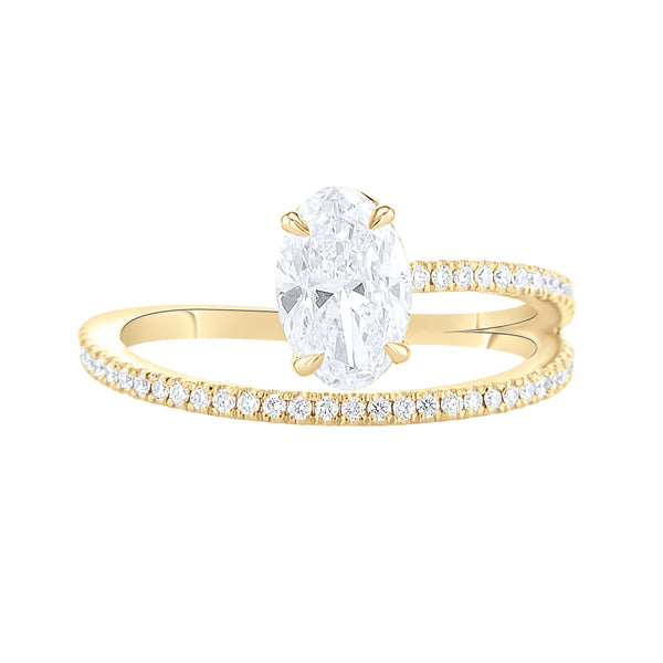 Floating Oval Ring