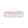 Sideway Marquise Eternity Band