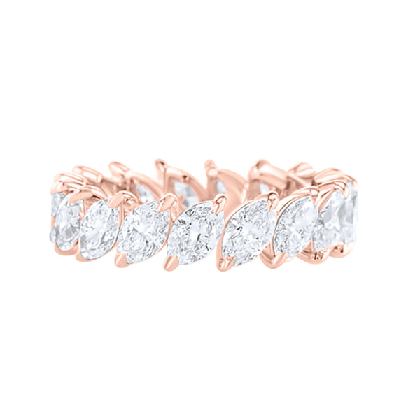 Sideway Marquise Eternity Band