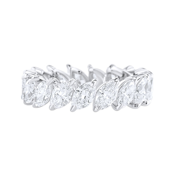 Sideway Marquise Eternity Band