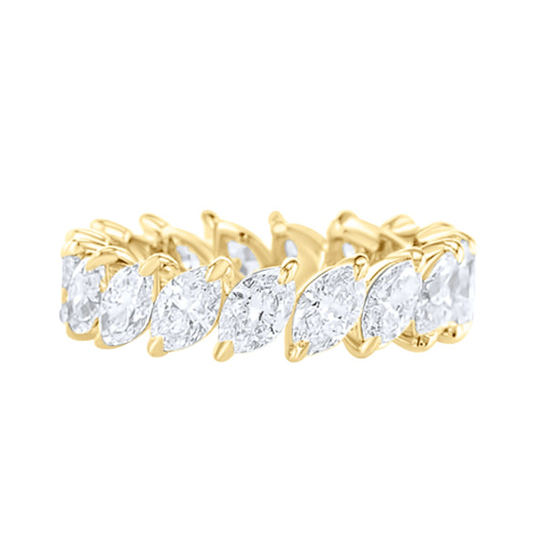 Sideway Marquise Eternity Band