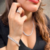 Oval Cut Diamonds Tennis Bracelet