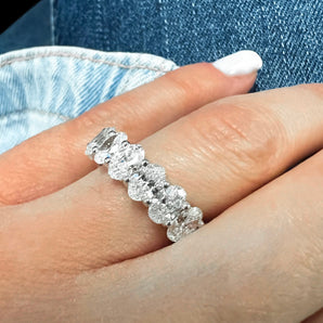 Oval Cut Eternity Band
