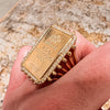 Pure Gold Ingot and Diamond Ring