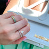 Rainbow Oval Cut Eternity Band