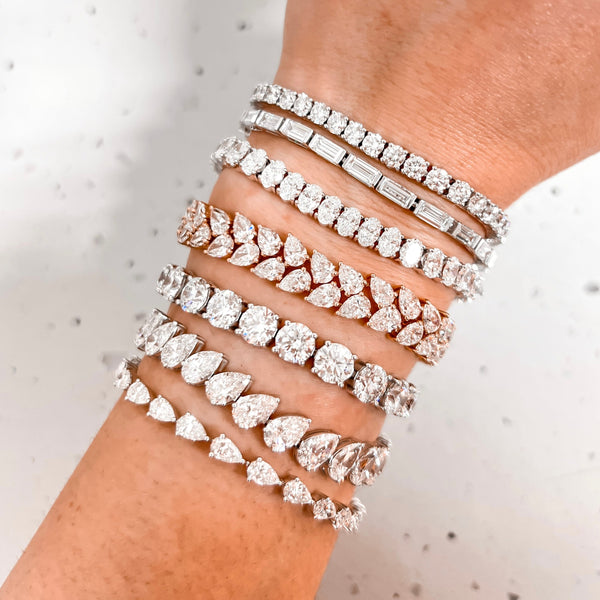 Oval Cut Diamonds Tennis Bracelet