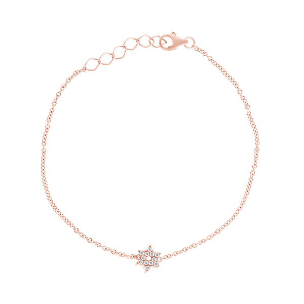 Star of David Diamond Bracelet
