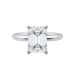 Classic emerald solitaire