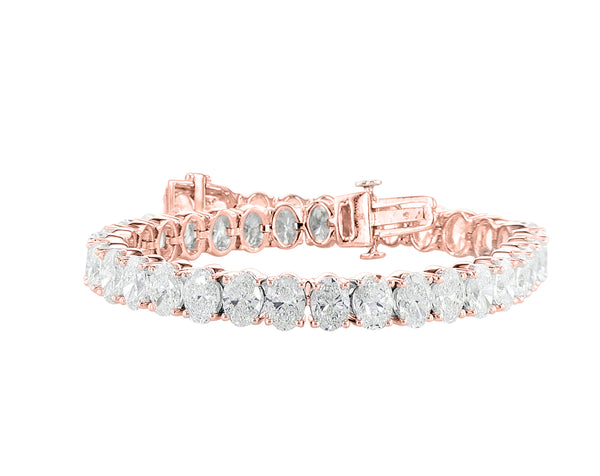 Oval Cut Diamonds Tennis Bracelet