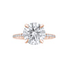 Round cut with pavé band