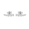 Round Line Diamond Earrings
