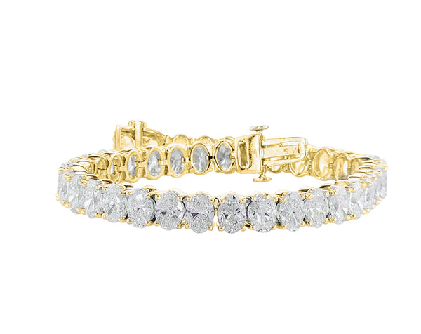Oval Cut Diamonds Tennis Bracelet