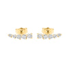 Round Line Diamond Earrings