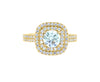 2 Halo double pavé round
