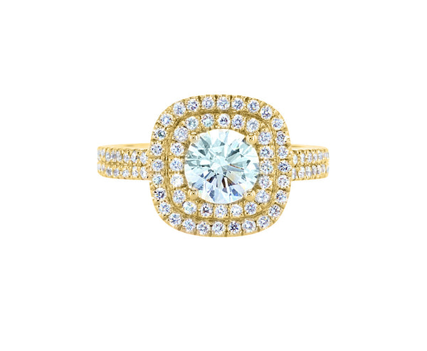 2 Halo double pavé round