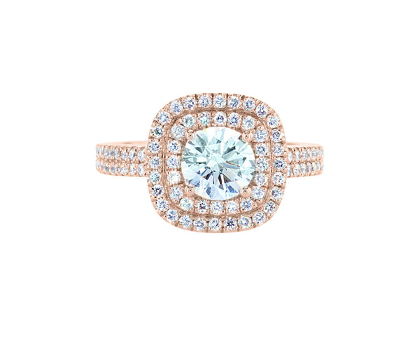2 Halo double pavé round