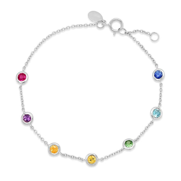 Rainbow Bezel Bracelet