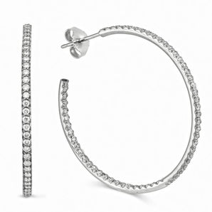 Open Diamond Hoops