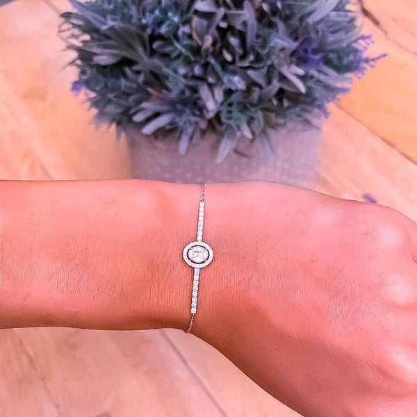 Diamond Oval Mix Shape Bracelet