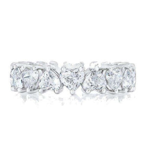 Heart Cut Eternity Band