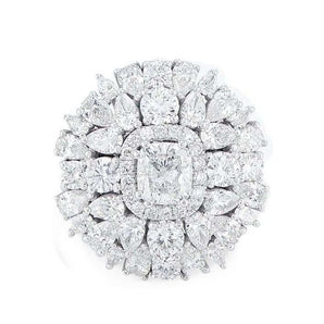 Big mix shape diamond flower