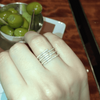 6 plugged pave ring