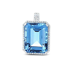 Titanic Blue Topaz Pendant