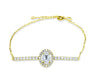 Diamond Oval Mix Shape Bracelet