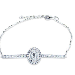 Diamond Oval Mix Shape Bracelet