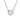 Heart Cut Diamond Halo Necklace
