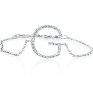 Letter Diamond Bracelet