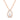 Floating Pear with Diamond Halo Necklace