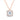 Cushion Diamond Halo Necklace