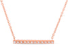 Diamond Cube Line Necklace
