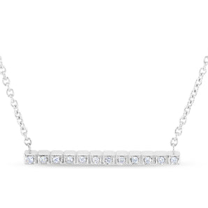 Diamond Cube Line Necklace