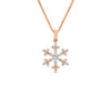 Snowflake diamond necklace