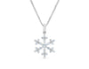 Snowflake diamond necklace